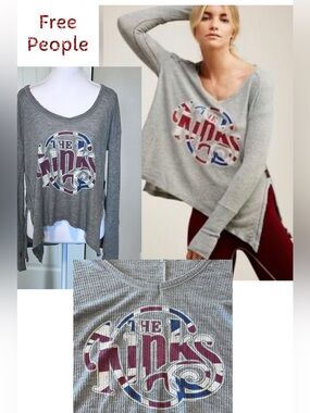 Trunk Ltd X Free People 'The Kinks' Thermal Top Thumb Holes Yay!! Small